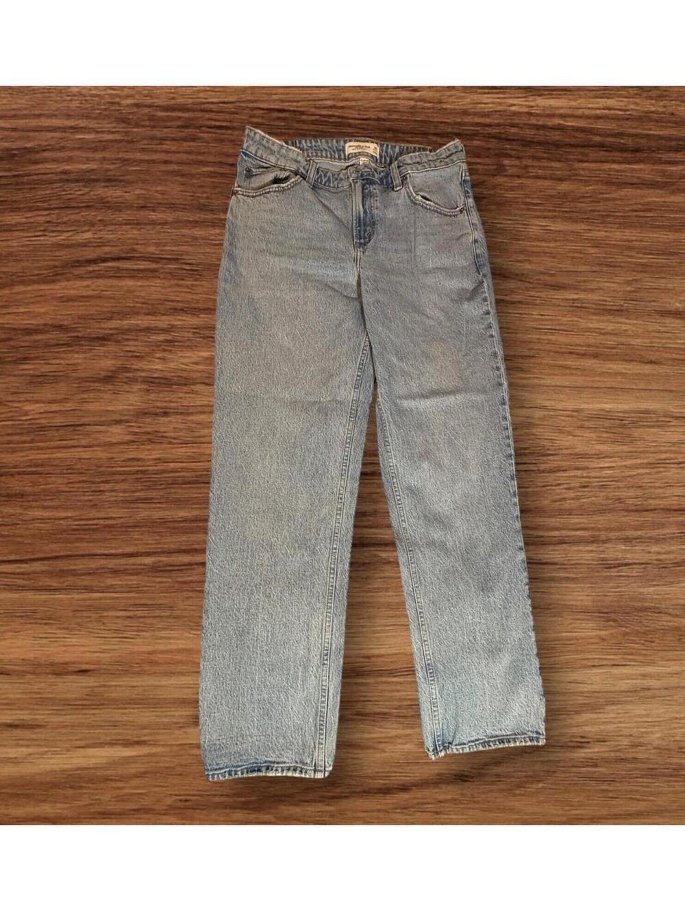 Abercrombie & Fitch Curve Love 90s Straight Mid-Rise Jeans Women's size 30